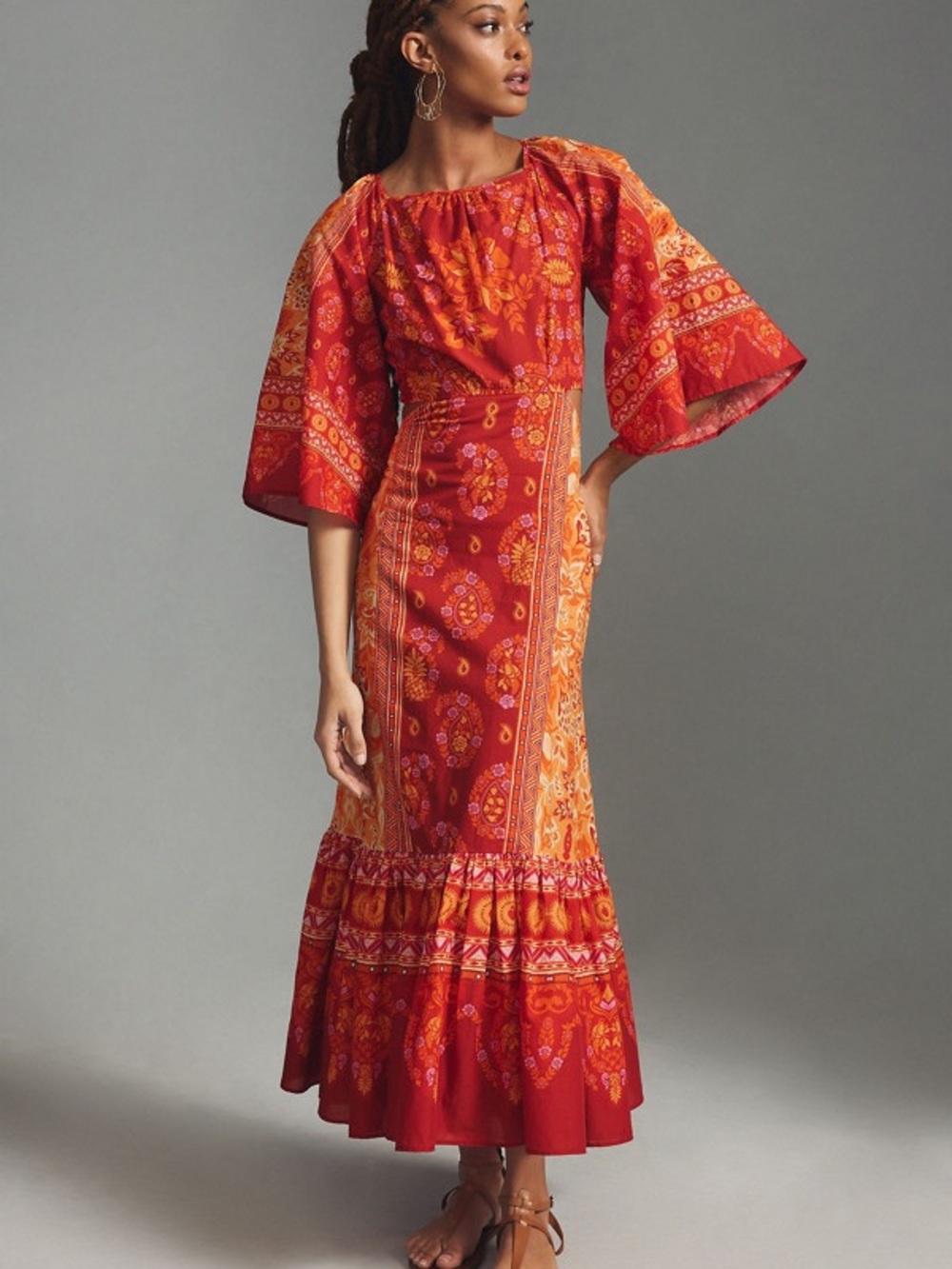 FARM RIO Combuco Cutout Maxi Dress  Large